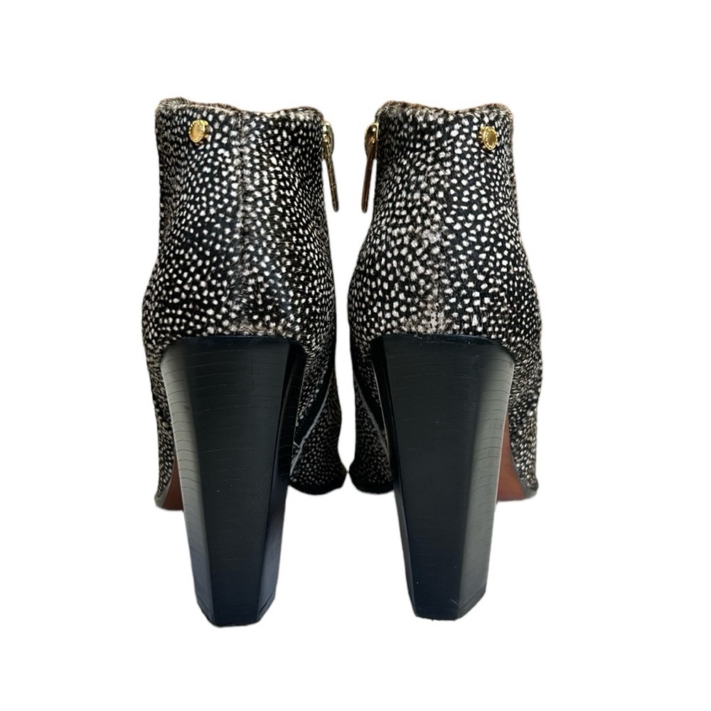 CARRANO Anthropologie | Pony Hair Ankle Booties Polka Dot Black/Beige Women’s 10 - Picture 9 of 16